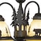 Vaxcel Bozeman 3L LED Bronze Rustic Bear Mini Chandelier or Fan Light Kit LK55716BBZ-C - alternate 3